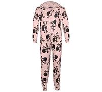 A2Z 4 Kids Kids Unisex Kids Unisex Skull & Cross Bone Print - Viscose Skull Onesie Baby Pink 11-12