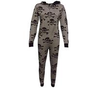 A2Z 4 Kids Kids Unisex Kids Unisex Skull & Cross Bone Print - Viscose Skull Onesie Grey & Black 13