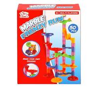 A2Z 4 Kids Marble Frenzy Run 50 Piece Marble Run Toy Set for Boys Girls Easy Snap-Fit Tubes Slides Curves Colourful DIY Track Building Construction Game STEM Educational Activity Toys for Kids Age 3+