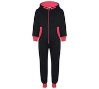 A2Z 4 Kids Onesie Contrast Fleece - Onesie 350 Neon Pink 5-6