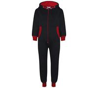 A2Z 4 Kids Onesie Contrast Fleece - Onesie 350 Red 7-8