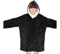 A2Z 4 Kids Oversized Hoodie Snuggle Blanket - Snuggle 951 Black One Size