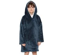 A2Z 4 Kids Oversized Hoodie Snuggle Blanket - Snuggle 951 Navy One Size