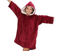 A2Z 4 Kids Oversized Hoodie Snuggle Blanket - Snuggle 951 Red One Size