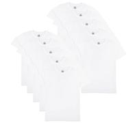 A2Z 4 Kids Pack of 10 Kids Girls Boys Plain T Shirt Soft Feel - T Shirt PL White 10 Pack 3-4