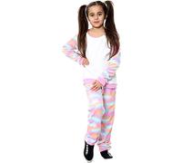 A2Z 4 Kids PJS Super Soft Matching Top Bottom Pyjamas - PJS 180 Rainbow Pastel 3-4