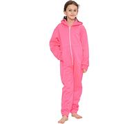 A2Z 4 Kids Plain Girls Boys Camouflage Onesie One Piece Super Soft - Onesie Neon Pink 3-4