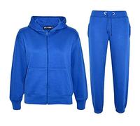 A2Z 4 Kids Plain Tracksuit Hoodie with Joggers Jogging Suit - Plain Tracksuit Royal 2-3