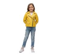 A2Z 4 Kids PU Leather Jacket Thick Collar Biker Zipper Coat Waterproof Jacket Casual Fashion Wind Proof Top Girls Age 5-13 Years