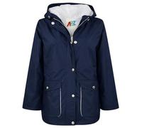A2Z 4 Kids PU Raincoat Jacket Windbreaker Waterproof Parka Hooded Girls Boys Age 5-13 Years