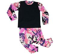 A2Z 4 Kids Pyjama Set Long Sleeve - PJS Plain 175 Camo Baby Pink 11-12