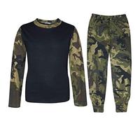 A2Z 4 Kids Pyjama Set Long Sleeve - PJS Plain 175 Camo Green 2-3