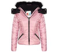 A2Z 4 Kids Quilted Puffer Coat Padded Parka Jacket - Jacket Puffer 414 Baby Pink. 5-6