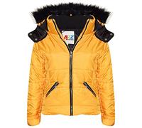 A2Z 4 Kids Quilted Puffer Coat Padded Parka Jacket - Jacket Puffer 414 Mustard. 11-12