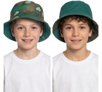A2Z 4 Kids Girls Boys Reversible - Bucket Hat AZ41105 Leaf 3-6 Yrs