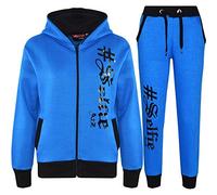 A2Z 4 Kids #Selfie Tracksuit Hoodie with Jogger Sweatpants Sports Casual - T.S Selfie 002 Royal 13