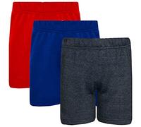 A2Z 4 Kids Shorts Girls Boys Chino Shorts - Basic Shorts 3 Pack Char/Red/Royal 11-12
