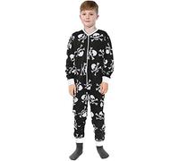 A2Z 4 Kids Skull Bones Onesie - Cotton Onesie 162 Black._9-10