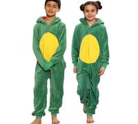 A2Z 4 Kids Soft Fleece Hooded Jumpsuit Pyjamas - E.Soft Dinosaur 9-10