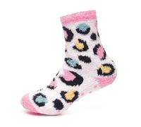 A2Z 4 Kids Super Soft Fluffy Girls Socks with Non-Slip Gripper - Socks AZ438 Multi 11-14