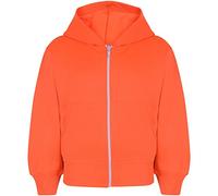A2Z 4 Kids Tie Dye Full Zip Hoodie - Zipper Neon Orange 3-4.