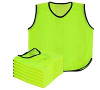 A2Z 4 Kids Training Bibs 6 Pack Numbered - Sports Bibs 762 Yellow 4-8