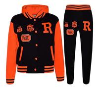 A2Z 4 Kids Unisex Baseball Tracksuit Varsity Hoodie Jogger Outfit Set