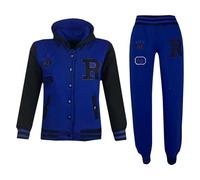 A2Z 4 Kids Unisex Baseball Tracksuit Varsity Hoodie Jogger Outfit Set