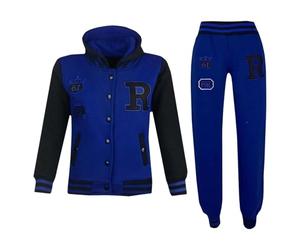 A2Z 4 Kids Unisex Baseball Tracksuit Varsity Hoodie Jogger Outfit Set