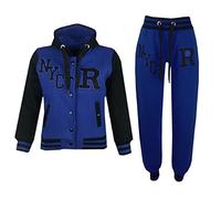 A2Z 4 Kids Unisex Baseball Tracksuit Varsity Hoodie Jogger Outfit Set | Fleece Activewear Ensemble Featuring Contrast Panels For Daily Comfort