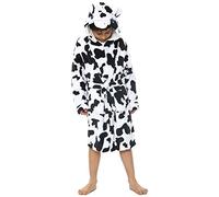 A2Z 4 Kids Unisex Super Soft 3D Animal Detail Bathrobe Dressing - Bathrobe 121 Cow 7-8