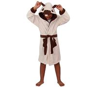 A2Z 4 Kids Unisex Super Soft 3D Animal Detail Bathrobe Dressing - Bathrobe Pug 7-8