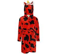 A2Z 4 Kids Unisex Super Soft 3D Animal Detail Bathrobe Dressing - Bathrobe Red Cow 11-12