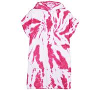 A2Z 4 Kids Unisex Towel Poncho Beach Bathing Bathrobe 100% Cotton - Towel Bathrobe 128 Tie Dye Pink 6-9