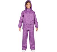 A2Z 4 Kids Waterproof Hooded Rain Suit Jacket and Trouser Set 3 to 13 Years | Lightweight waterproof rainwear set with bag for kids outdoor protection during school walks camping trips and rainy day play