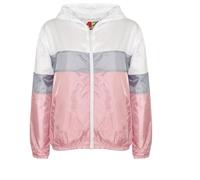 A2Z 4 Kids Windbreaker Waterproof Raincoat Jackets Contrast Colour - Windbreaker 587 Baby Pink 13