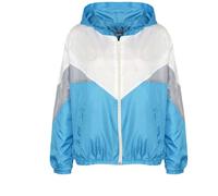 A2Z 4 Kids Windbreaker Waterproof Raincoat Jackets Contrast Panel - Windbreaker 504 Turquoise 11-12