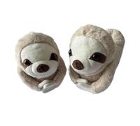 A2Z 4 Kids Womens Sloth 3D Animal Plush Soft Warm Indoor Shoes - Slipper Sloth 11/12 UK CH