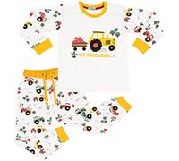 A2Z 4 Kids You are Tractor Pyjama Set Contrast Colour - PJS 193 Tractor White._7-8