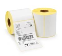 A2Z 4x6 Address Thermal Labels 1000 Labels 2 Rolls White Vinyl Self Adhesive Shipping Labels Compatible with Zebra Dymo Rollo Direct Thermal Printers for Parcels Postage