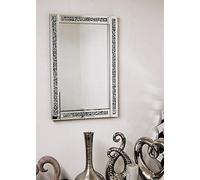 A2Z 60X40Cm Crushed Jewel Wall Mirror Loose Diamante Crystal Rectangular Mirror Room Decoration Ideas