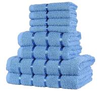 A2Z 8 pc Boston Towels Bale Set 100% Cotton Super Soft Absorbent 500GSM Gift Sets