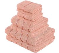 A2Z 8 pc Boston Towels Bale Set 100% Cotton Super Soft Absorbent 500GSM Gift Sets