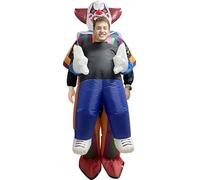 A2Z Adults Mens Ladies Inflatable Clown Halloween Costume Funny Fancy Dress for Men and Women Halloween Parties Circus Outfit Multicolour Blow Up Costumes with Fan Battery Pack One Size Fits Most