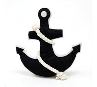 A2Z Anchor Door Stopper Fabric Door Stop Nautical Design with Rope Detail Non Slip Floor Protector Home Decor 29x29x9 cm 1.01 kg Heavy Weighted Grey Decorative Door Holder for Home Office