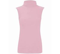 A2Z Apparel Womens Polo Neck Plain Sleeveless Tshirt Ladies Stretch Sleevless Vest Turtle Bodycon Top 8-26 Baby Pink
