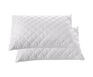 A2Z AZ Quilted Mattress Pillow Protectors Super Soft Luxurious - Quilted Pillow White 50x70cm