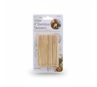 A2Z Bamboo Skewers 4 Inch 300 Pack Wooden Food Sticks Natural Bamboo Cocktail Sticks for BBQ Kebabs Appetisers Fruit Skewers Party Platters Catering Food Picks Disposable Kitchen Cooking Sticks