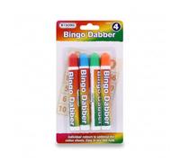 A2Z Bingo Dabbers Marker Pens 4 Pack Assorted Colours Game Daubers