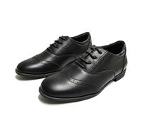A2Z Classic Oxford Brogue Lace Up School Office Shoes Formal UK 1-7 Black